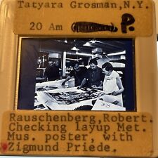 Robert Rauschenberg “Met Museum Poster, W Zigmund Priede ” 35mm Art Slide