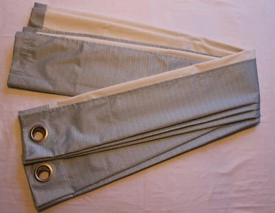 2 Paneles Cortinas Opacas Aislamiento Térmico Ojal Cortinas Ventanas Azul 63 x 40 Foto 1 de 4