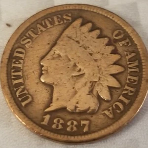 Indian Head Penny 1887   - Bild 1 von 2