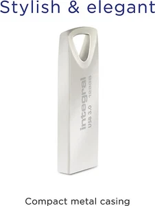 Integral 128GB Metal Arc USB 3.0 Memory Stick Flash Drive, UK Seller - Picture 1 of 6