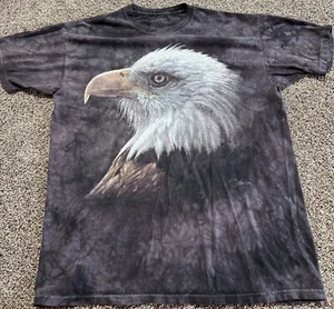 The Mountian Mens T-Shirt Size XL Bald Eagle Smoke America USA  - Picture 1 of 6