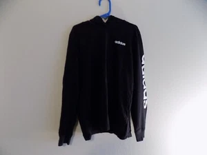 ADIDAS GIRLS 8 LIGHTWEIGHT HOODIE BLACK  - Picture 1 of 5