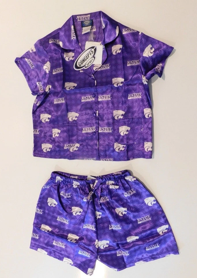 Blusa e shorts femininos Kansas State Wildcats performance nova com etiquetas - Imagem 1 de 1