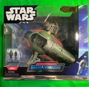 Neu Star Wars Micro Galaxy Squadron Boba Fett's Raumschiff Launch Edition Serie 1 - Bild 1 von 6