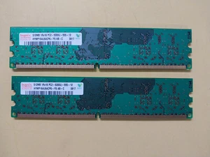 1Gb (2 x 512Mb) Hynix PC2-5300 DDR2-667 Dimms - Memtested - Picture 1 of 2