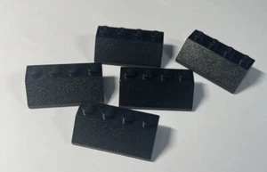 Lego 5x Dachstein 2x4 slope 45 3037 schwarz black Neu New - Picture 1 of 1