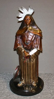 JD Challenger "White Men Medicine" LE bronze  SCULPTURE SIGNED Offers Considered - Image 1 of 4