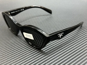 PRADA PR A02S 16K08Z Black Dark Grey Women's 52 mm Sunglasses - Picture 1 of 5