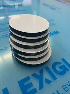 Discos de plexiglás círculos judíos 6 uds. Ø76 mm corte negro 8 mm producto especial - Imagen 1 de 4