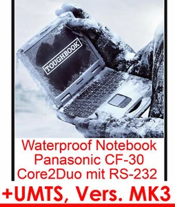 Panasonic CF-30 MK3 Notebook 4GB RAM 500GB Wifi Touchscreen RS232 Umts Armoured - Picture 1 of 1