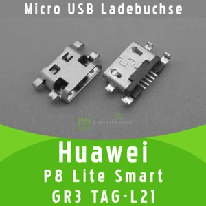 ✅ Huawei P8 Lite Smart, GR3 TAG-L21 Micro USB Ladebuchse Anschluss Port Socket - Bild 1 von 1