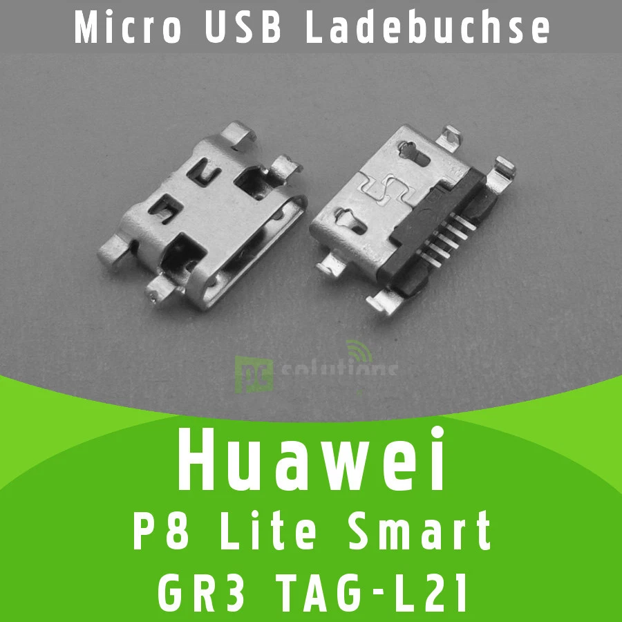 ✅ Huawei P8 Lite Smart, GR3 TAG-L21 Micro USB Ladebuchse Anschluss Port Socket - Bild 1 von 1