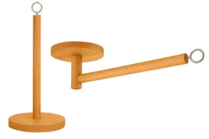 Gold Paper Towel Holder Countertop Weighted Base One-Handed Design No Tipping - Picture 1 of 7
