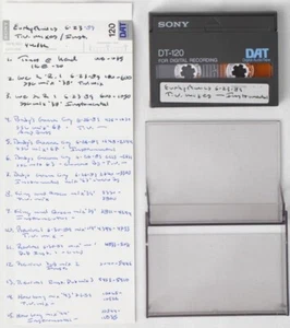 ¡Reducido! Eurythmics Original Studio Master DAT Instrumental 1989 We Two are One - Imagen 1 de 3