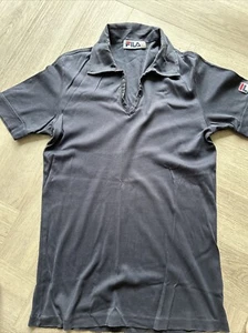 FILA VINTAGE T SHIRT WITH COLLAR IN NAVY - USA Medium - Picture 1 of 5