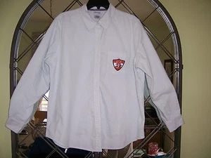 DISNEY Tigger Long Sleeve Light Blue & White Pinstripe Shirt sz XL Extra Large - Picture 1 of 6