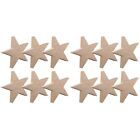  12 Pcs Wood Stars for DIY Blank Wooden Ornament Party Decor Decoration Letter