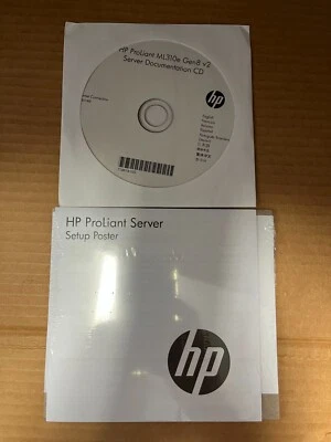 Sealed HP ProLiant ML310e Gen 8 v2 Server Documentation CD w/ Setup Poster - Image 1 of 3