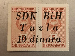 Guerre de Yougolslavie : billet de nécessité 1993 ramené par un légionnaire - Imagen 1 de 2
