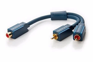 0,10m Clicktronic Casual Y Cinch RCA Adapter für Subwoofer 0,1m - Bild 1 von 2