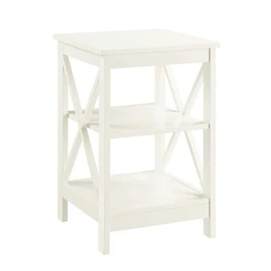 Convenience Concepts Oxford 15.75 in. Ivory Standard Square MDF End Table with - Picture 1 of 5
