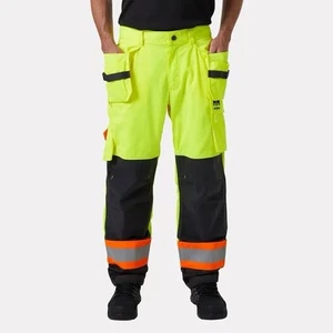 Helly Hansen Alta High Visability Construction Pants in Yellow Black Size 38/32 - Picture 1 of 12