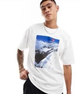 Neu mit Etikett The North Face kurzärmliges Herren-T-Shirt Größe M weiß Never Stop Exploring - Bild 1 von 6
