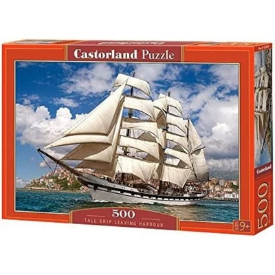 CASTORLAND Segelschiff verlässt den Hafen Puzzle 500 Teile - Bild 1 von 2