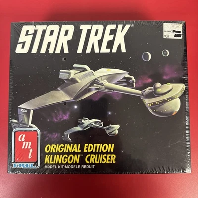AMT Ertl Star Trek Original Edition Klingon Cruiser Model Kit Sealed #6743 New - Image 1 of 4