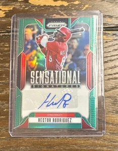 2025 Prizm GREEN Prizm Sensational Signatures Auto Hector Rodriguez - Picture 1 of 2