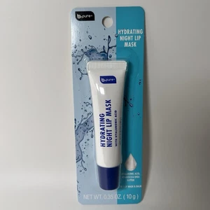 B Pure Hydrating Night Lip Mask Hyaluronic Acid Vitamin E Shea Butter New Sealed - Picture 1 of 5