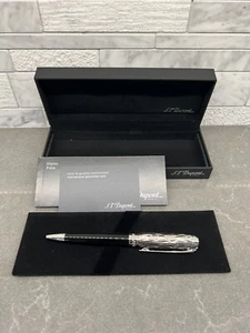 S.T. Dupont D Line Ballpoint Pen Crazy Diamond Palladium Cap 415113M - Picture 1 of 7