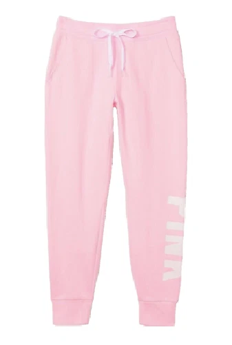 VICTORIA'S SECRET PINK EVERYDAY COMFY FLEECE SKINNY JOGGER LOGO XS S M L XL XXL - Image 1 of 1