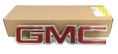 GMC Terrain Acadia parrilla delantera roja placa de identificación emblema insignia nuevo OEM 23456058 Foto 1 de 4
