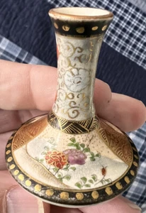 MINIATUR JAPANISCHE SATSUMA VASE, MEIJI PERIODE - Bild 1 von 6