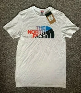 The North Face Unisex Short Sleeve Cotton Top T- Shirt Crew Neck-UK Size S - Picture 1 of 9