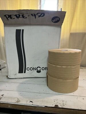 3 ROLOS 2,75 pol 70 mm x 450 pés fita de papel Kraft com borracha reforçada ativada por água - Imagem 1 de 4