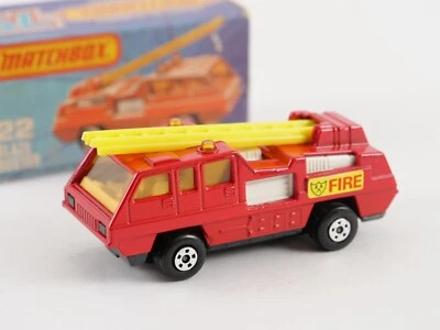 Matchbox Serien Nr. 22 Blaze Buster Lastwagen Feuerwehrmann Nie Gespielt Kasten - Bild 1 von 4