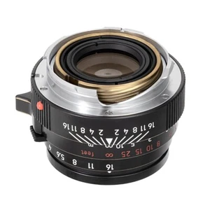 Lichtlinse Lab Objektiv Elcan 50 mm F2 Messing schwarz Leica M M6 M10 M240 Entfernungsmesser - Bild 1 von 6