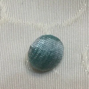 #102 St. John’s Replacement Button Sea Glass Muti Colored Cloth Covers 3/8”shank - Picture 1 of 2