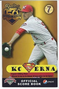 2016 Reading Fightin Phils Official Score Book Issue 7 KC SERNA SGA - Picture 1 of 1