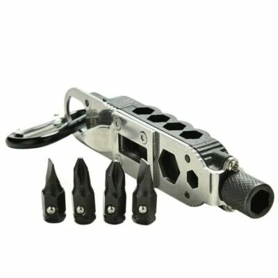 EDC Keychain Multifunctional Pocket Screwdriver Camping Portable Outdoor Tool - Image 1 of 4