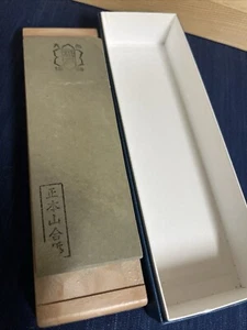 Japanese natural whetstone Kyoto Shohonyama Jnat Paper Boxed 6.2x2.2x0.5 In - Picture 1 of 15