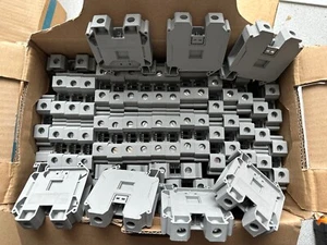 NEW CASE OF 50 EATON XBUT35 600 VAC 150 AMP Terminal Block PHOENIX Contact UT35 - Picture 1 of 3