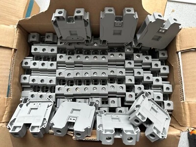 NEW CASE OF 50 EATON XBUT35 600 VAC 150 AMP Terminal Block PHOENIX Contact UT35 - Image 1 of 3