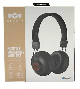 House of Marley Positive Vibration 2 Wireless On-Ear Headphones -Signature Black - Picture 1 of 7