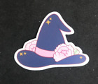 Witchs Hat With Flowers Sticker 1.75&quot; x 2.5&quot;
