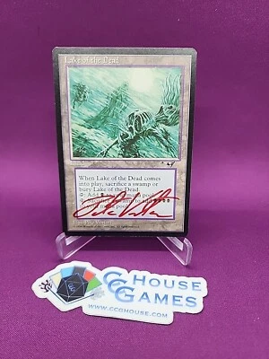 MTG Lake Of The Dead Signed Pete Venters Alliances Magic Reserve List *CCGHouse* - Image 1 of 4