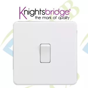MATT WHITE SCREWLESS 20A 1G DP SWITCH, 230V, IP20 & 15 YEAR WARRANTY - Picture 1 of 2