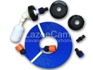 Caravan Mains Water FLAT Universal Adaptor Kit Food Grade Fresh Water Hose Pipe - Picture 1 of 3
